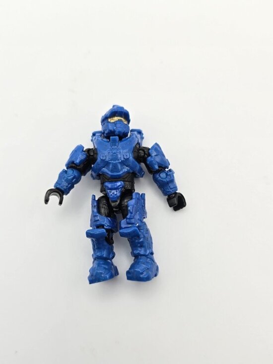 Mega Bloks Other - HALO Construx Spartan Figure Blue Mega Bloks